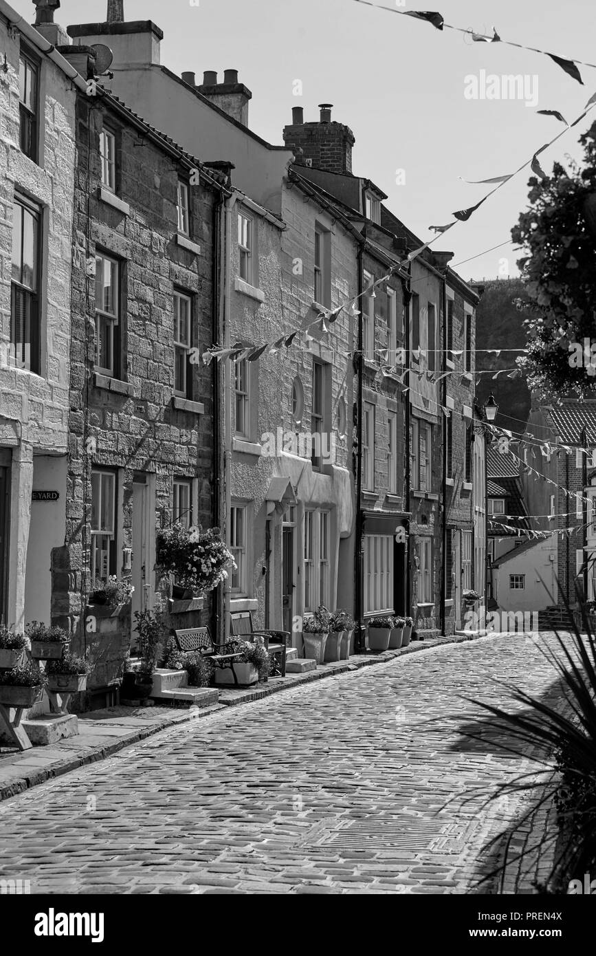 Das historische Dorf Staithies, North Yorkshire Coast, North East England, Großbritannien Stockfoto