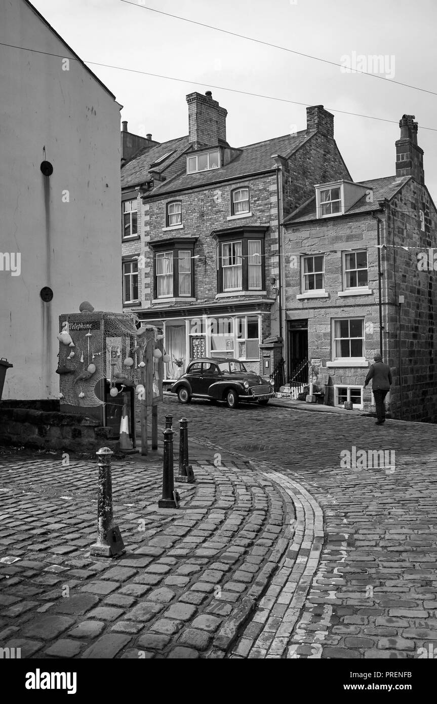 Das historische Dorf Staithies, North Yorkshire Coast, North East England, Großbritannien Stockfoto