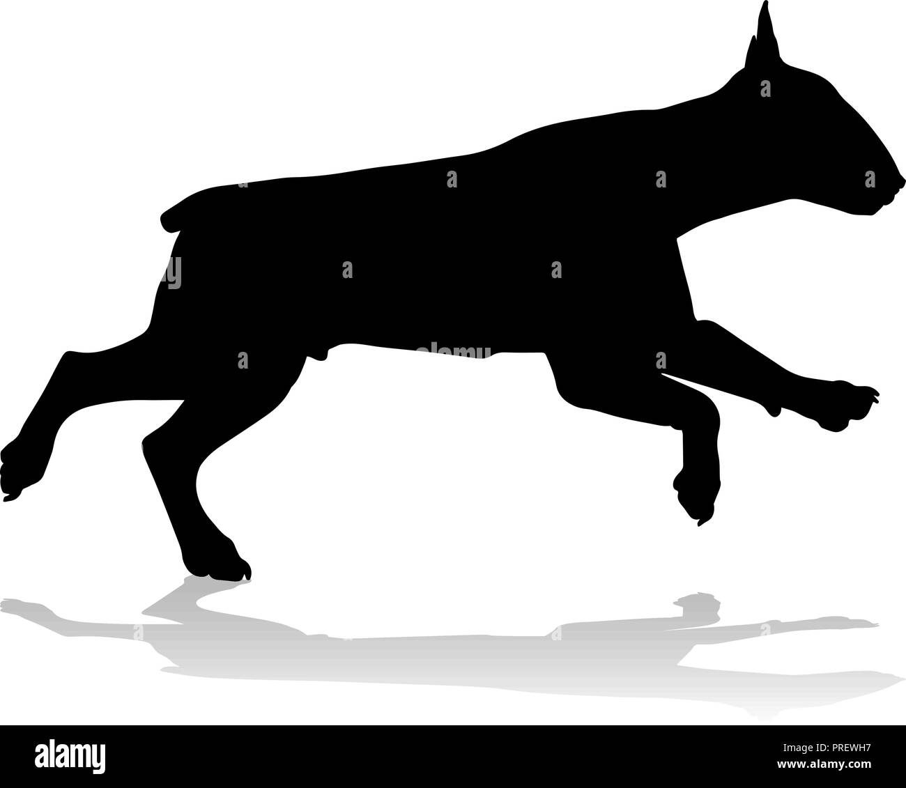 Hund Silhouette Haustier Stock Vektor
