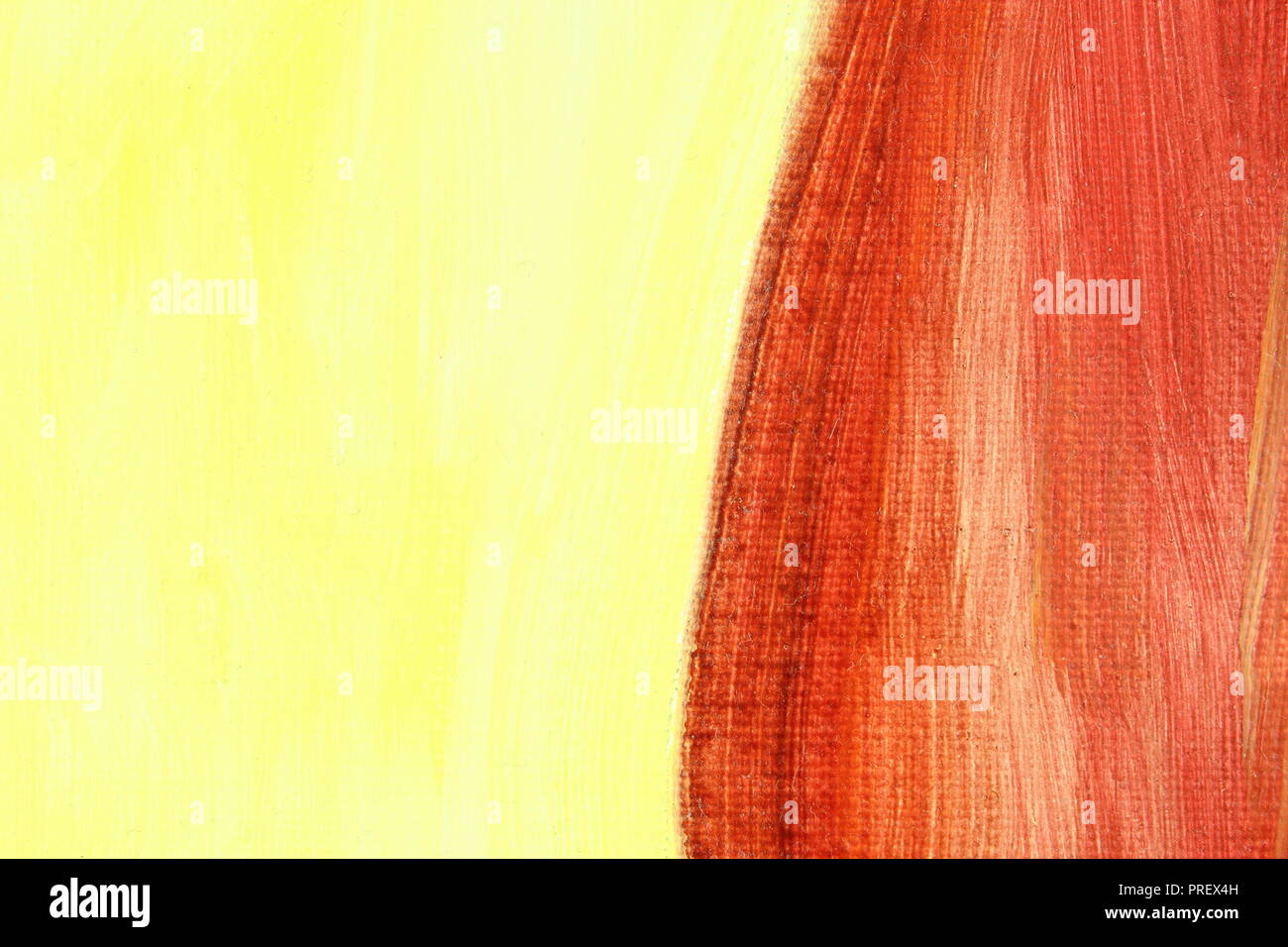 Rote und gelbe Öl Malerei als abstrakt hintergrund Textur Stockfoto
