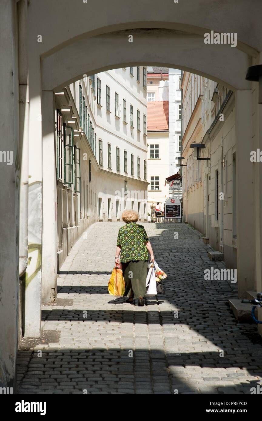 Wien, Blutgasse - Wien, Blutgasse Stockfoto