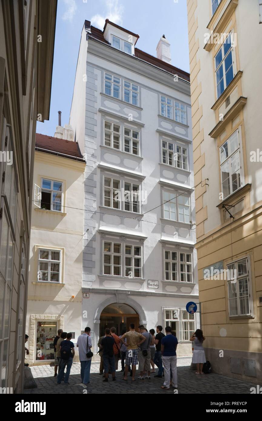 Wien, Blutgasse, Mozarthaus - Wien, Blutgasse, Mozart Haus Stockfoto