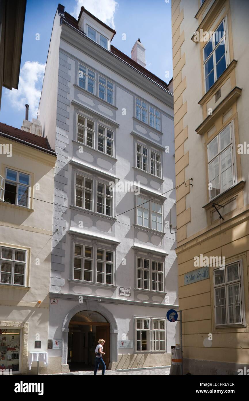 Wien, Blutgasse, Mozarthaus - Wien, Blutgasse, Mozart Haus Stockfoto
