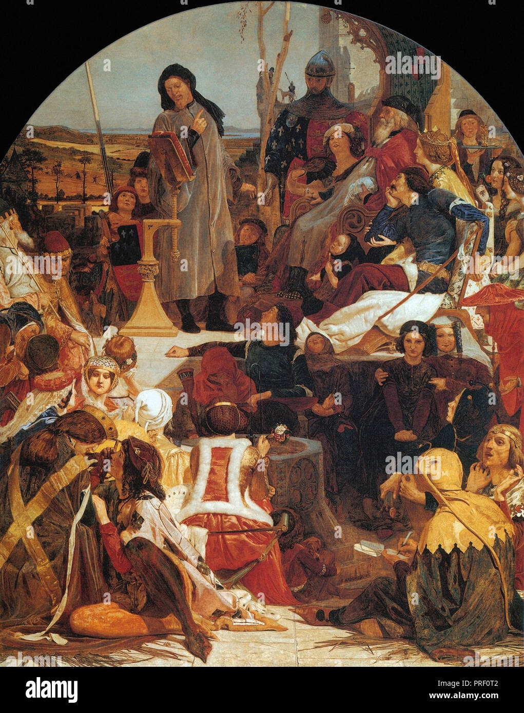 Ford Madox Brown - Chaucer am Hof von Edward III 1 1 Stockfoto