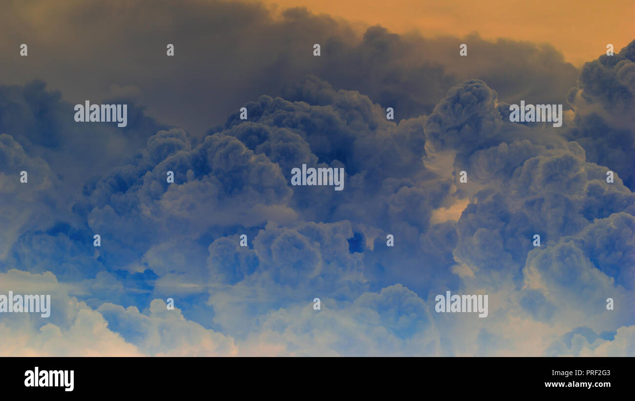 Abstrakte Cumulonimbuswolken Hintergrund Stockfoto