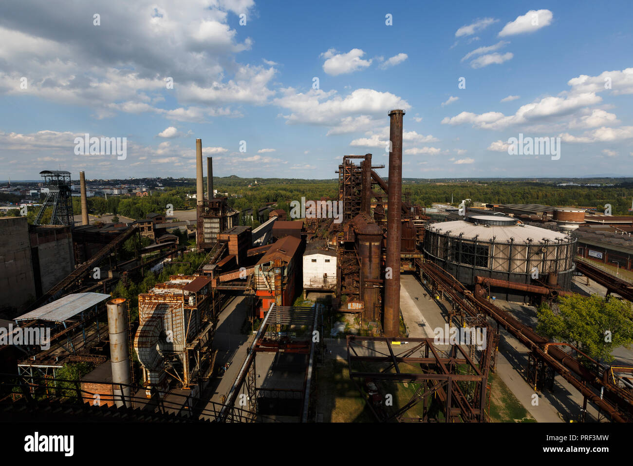 Ostrava, Tschechische Republik - 21 August 2018: Ansicht des unteren Vitkovice, einem nationalen Standort der Industriekultur bestehend aus einer einzigartigen Sammlung der Indust Stockfoto