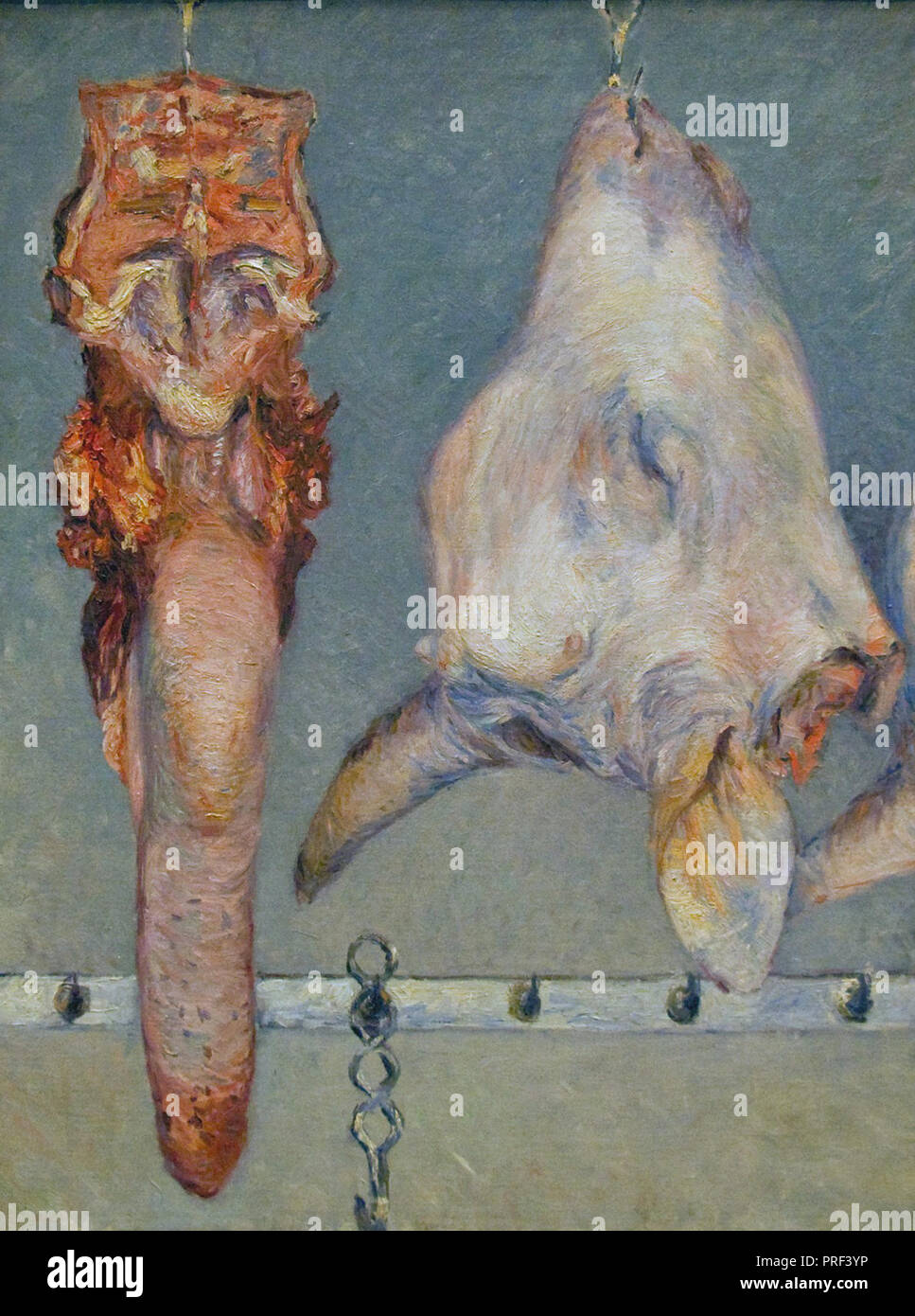 Gustave Caillebotte - Tete de veau Et Langue de Boeuf Stockfoto