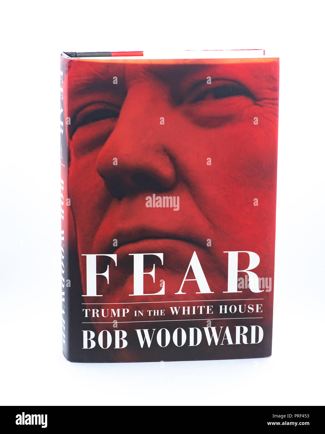 Angst - Trumpf im Weißen Haus, ein neues Buch von dem Journalisten Bob Woodward über das Innenleben der Trumpf-Verwaltung. Stockfoto