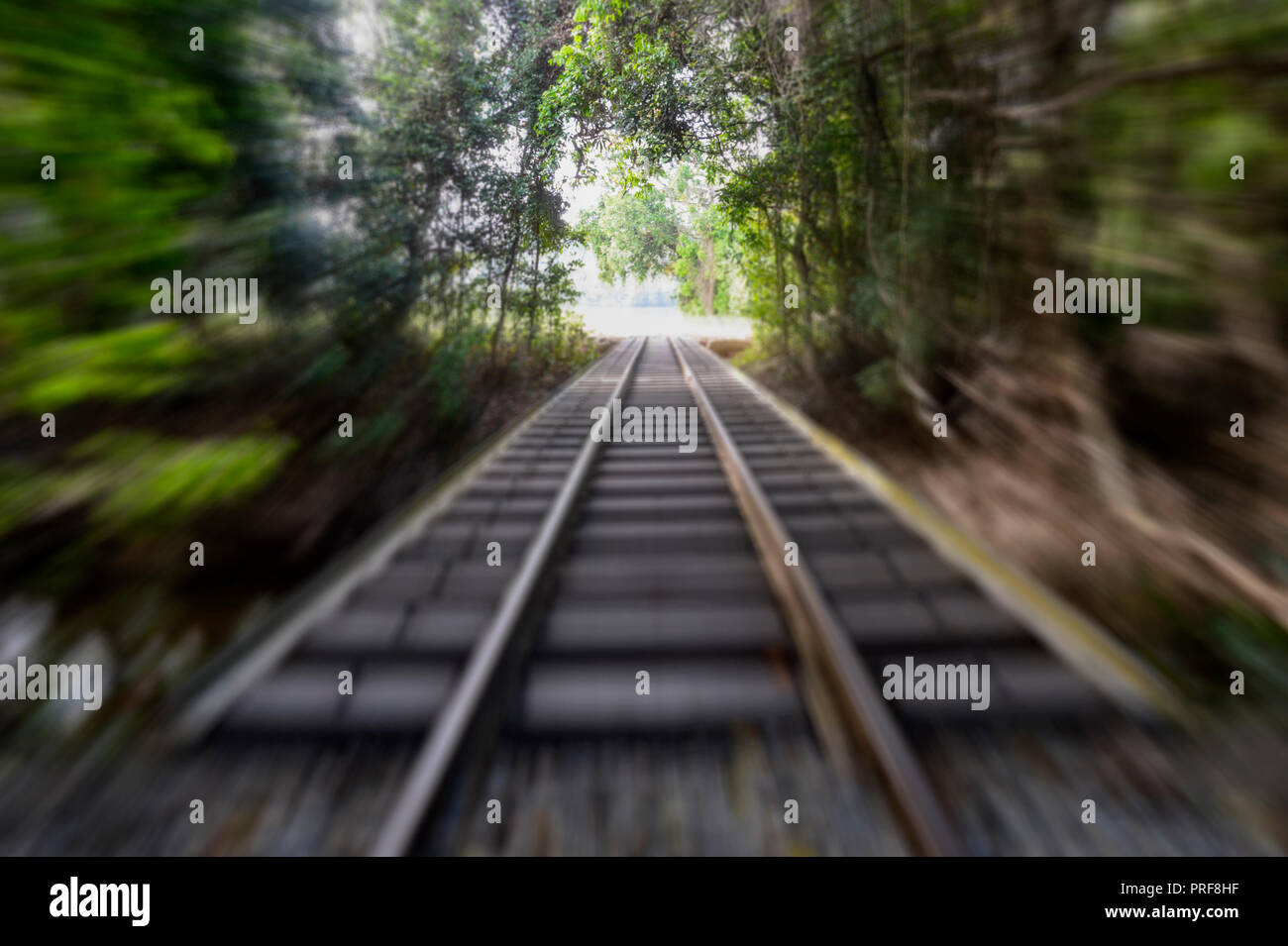Das Licht am Ende des Tunnels Konzept Stockfoto