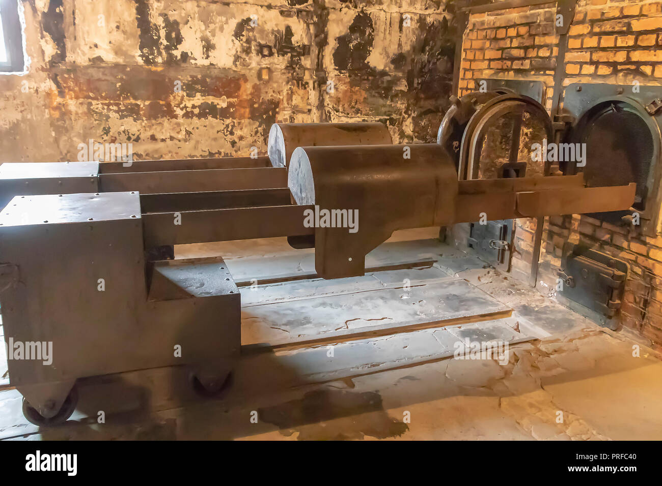 Krematorium in Auschwitz II Birkenau Konzentrations- und Vernichtungslager Stockfoto