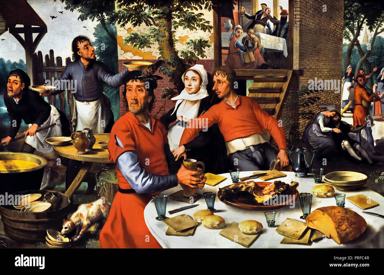 Bauer Tanz 1550 Pieter Aertsen 1508-1575, Niederländisch, der in den Niederlanden. Stockfoto