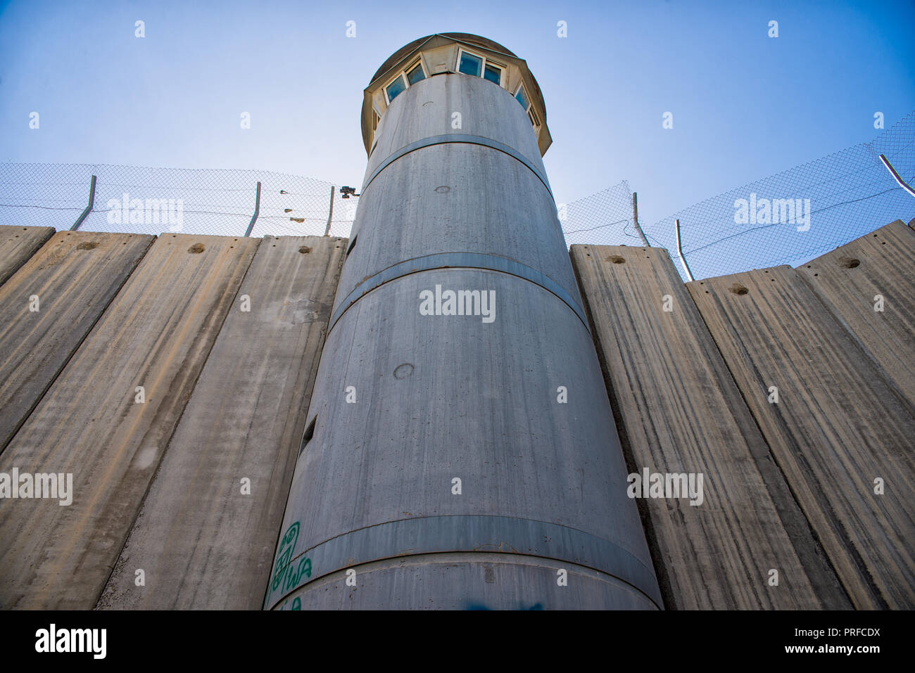 West Bank Barrier Stockfoto