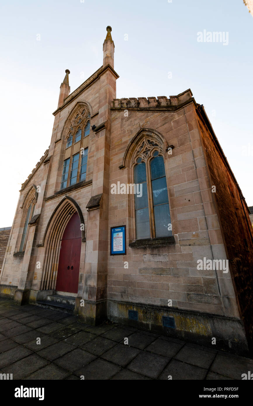 Port Glasgow Schottland Wahrzeichen Gebäude & Fluss Clyde Küste Stockfoto