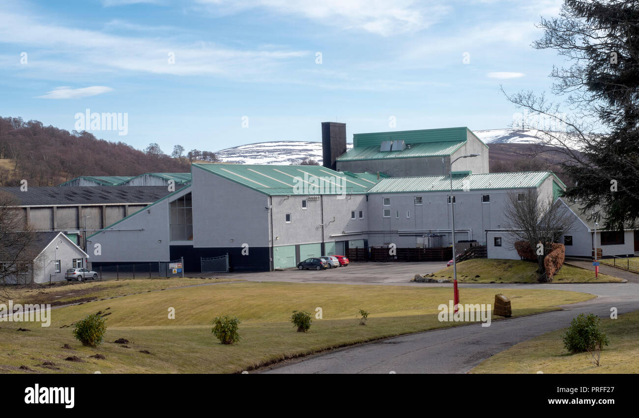 Scotch Whisky Destillerie tamnavulin Ballindalloch, Banffshire, Schottland, Großbritannien Stockfoto