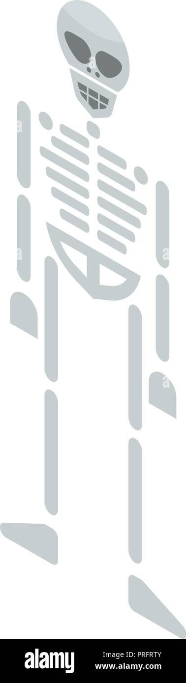 Skelett Symbol, isometrische Stil Stock Vektor