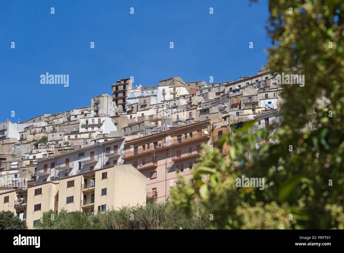 Gangi, altes Dorf in Sizilien Stockfoto