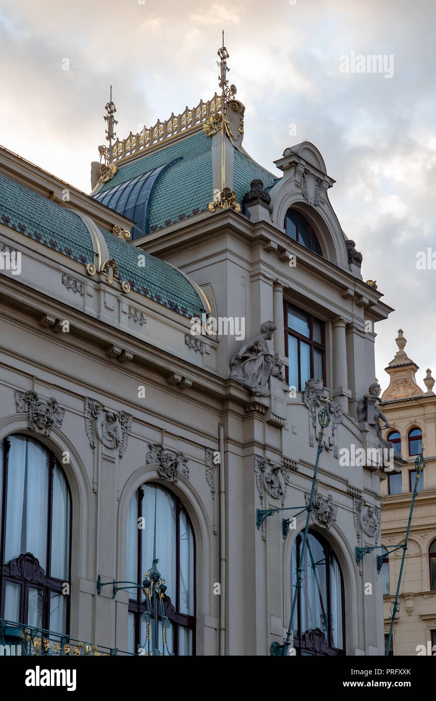 Nationaltheater (Narodoni Divadlo) von Prazue, Tschechische Republik Stockfoto