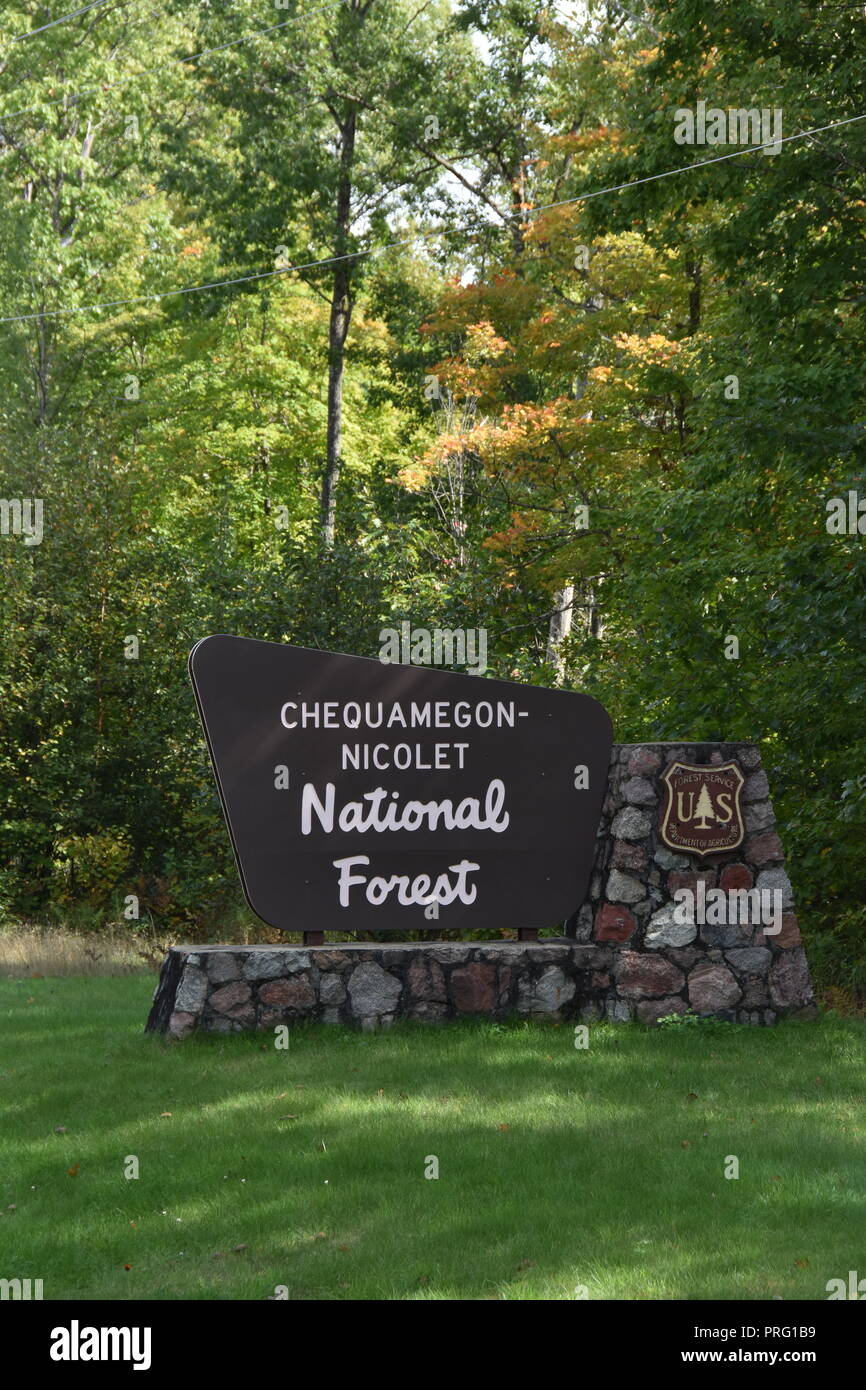 Chequamegon-Nicolet National Forest, Wisconsin Stockfoto