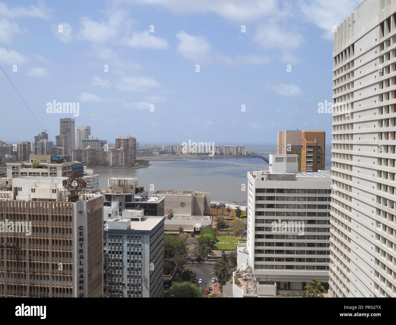 NARIMAN POINT VON INDIAN EXPRESS GEBÄUDE, Nariman Point, Mumbai, Indien, Asien Stockfoto