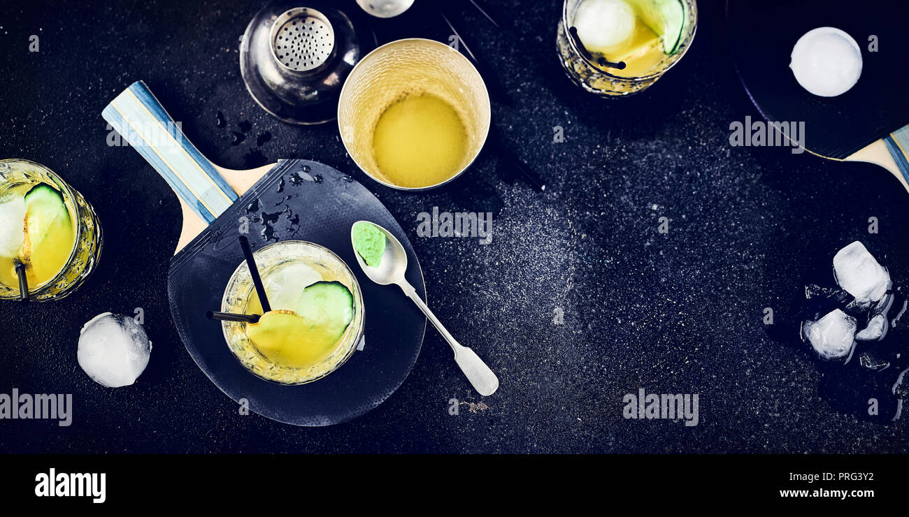 Gin Kaffee Stockfoto