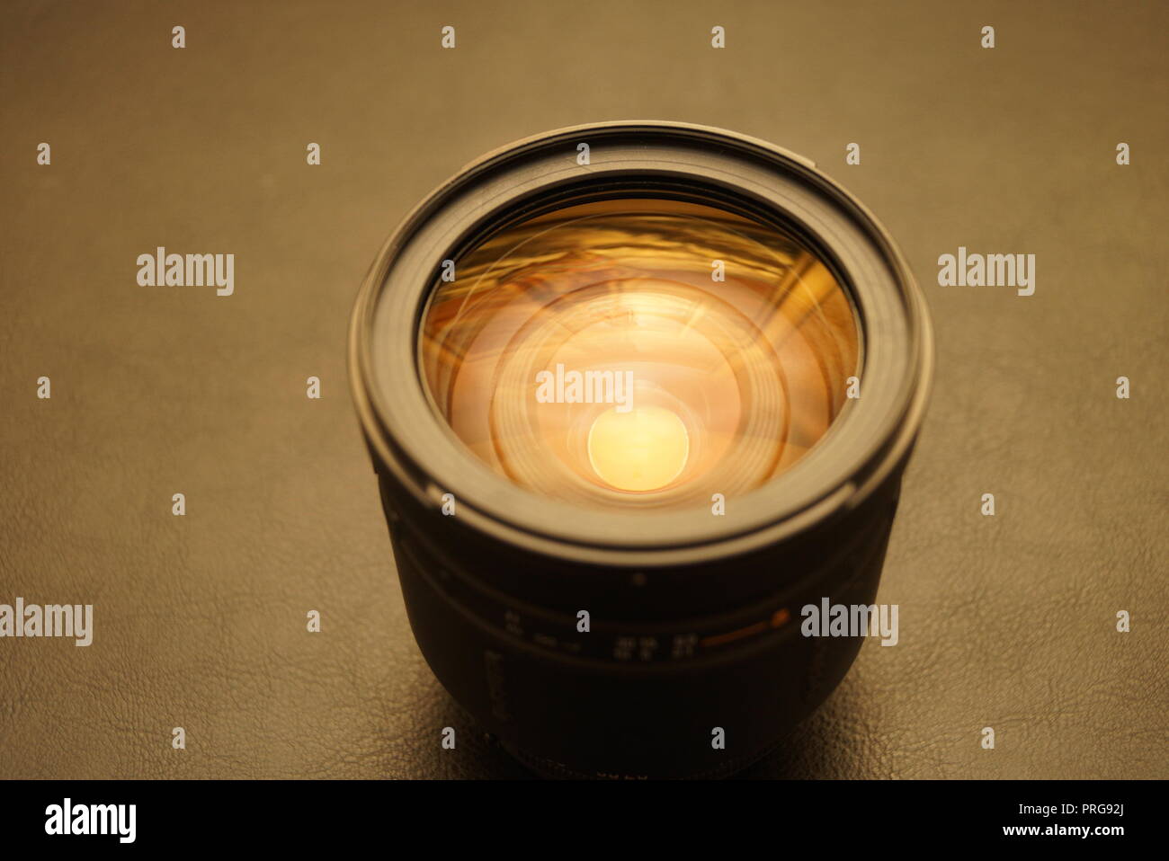 Objektiv für digitale Kamera mit absolut hohe Beschichtungsqualität Stockfoto