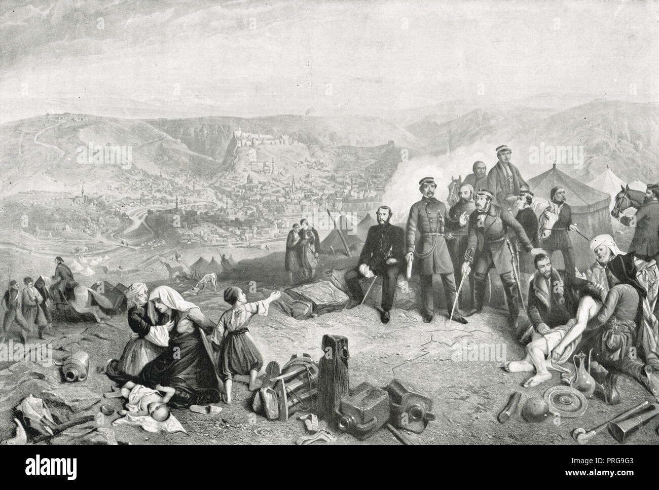 Die Verteidigung des Kars, Juni - November 1855, während des Krimkrieges Stockfoto