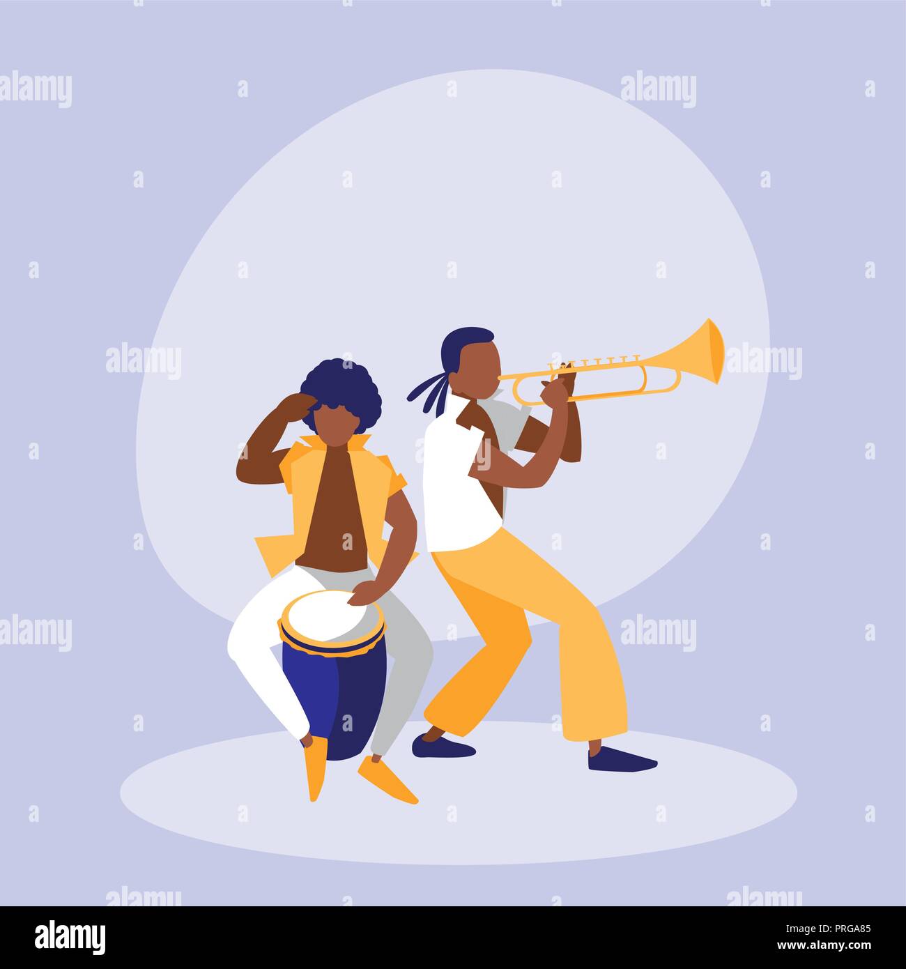 Mambo band avatar Charakter Vector Illustration Design Stock Vektor