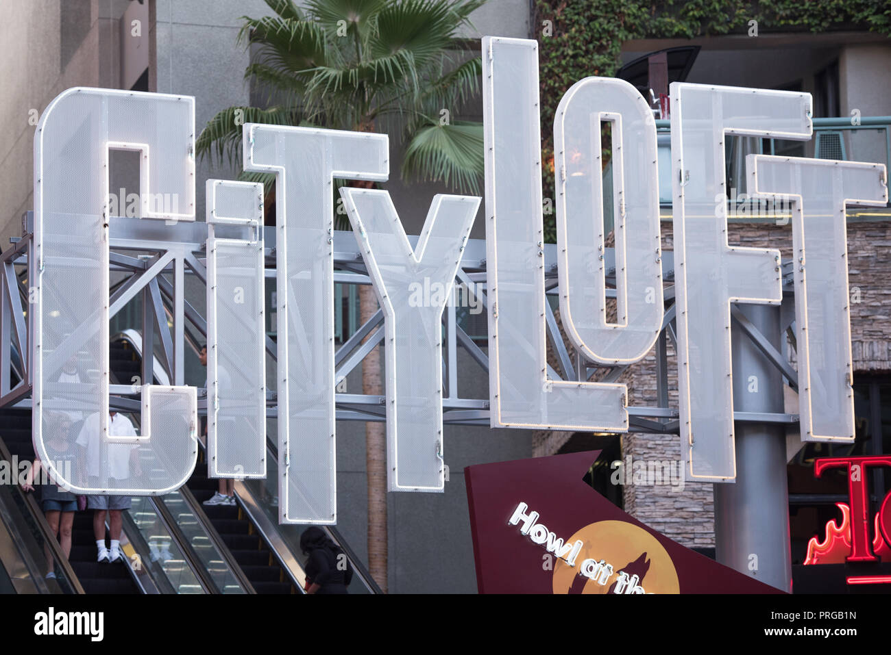 LOS ANGELES, Ca - 9/9/2018: City Loft in Universal City. Stockfoto