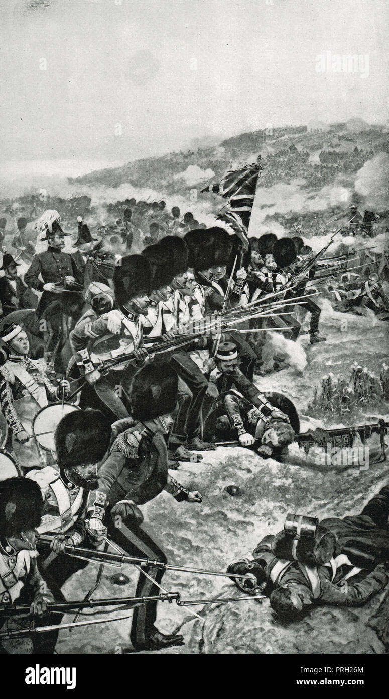 Sturm auf die Grosse Schanze, der Schlacht an der Alma, 20. September 1854 Stockfoto