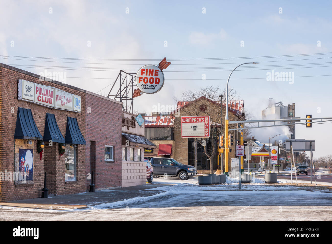 Kommerzielle Gebäude in Shakopee Stockfoto