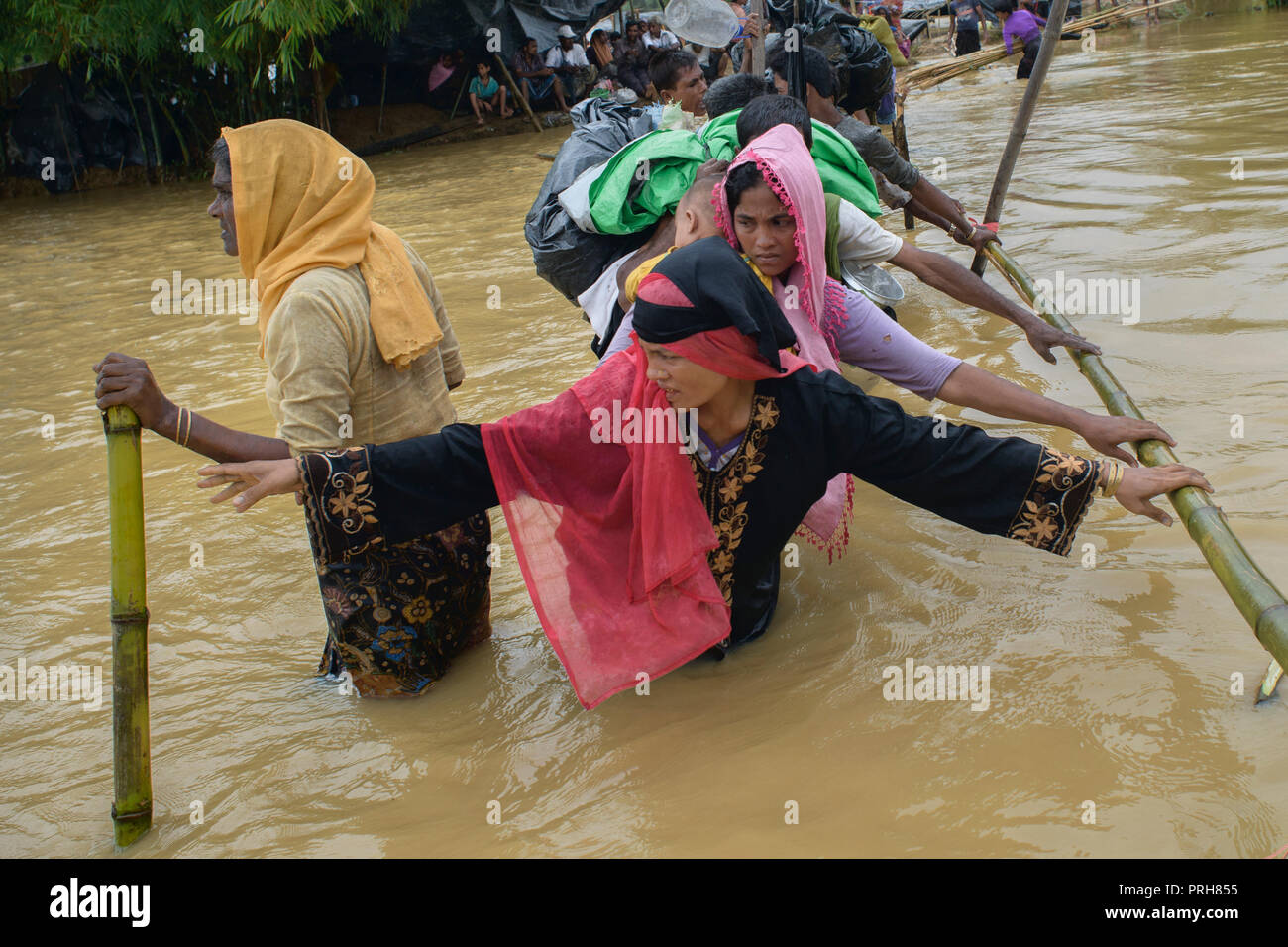 Rohingya Flüchtlingen Stockfoto