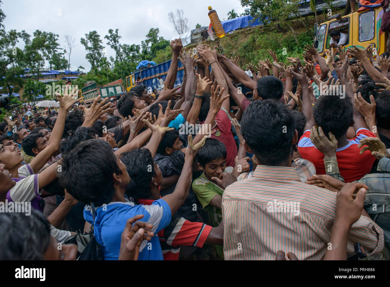 Rohingya Flüchtlingen Stockfoto