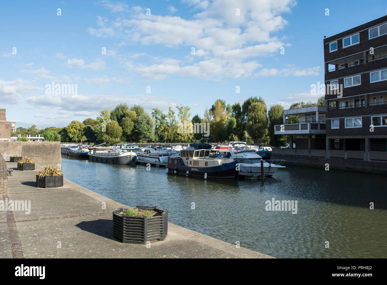 Brentford Dock marina, Brentford, Hounslow, Middlesex, Großbritannien Stockfoto