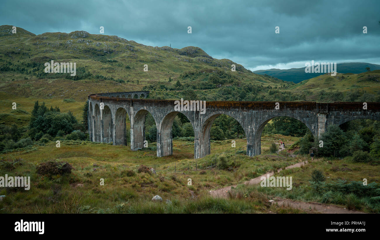 Glenfinnan Viadukt Stockfoto