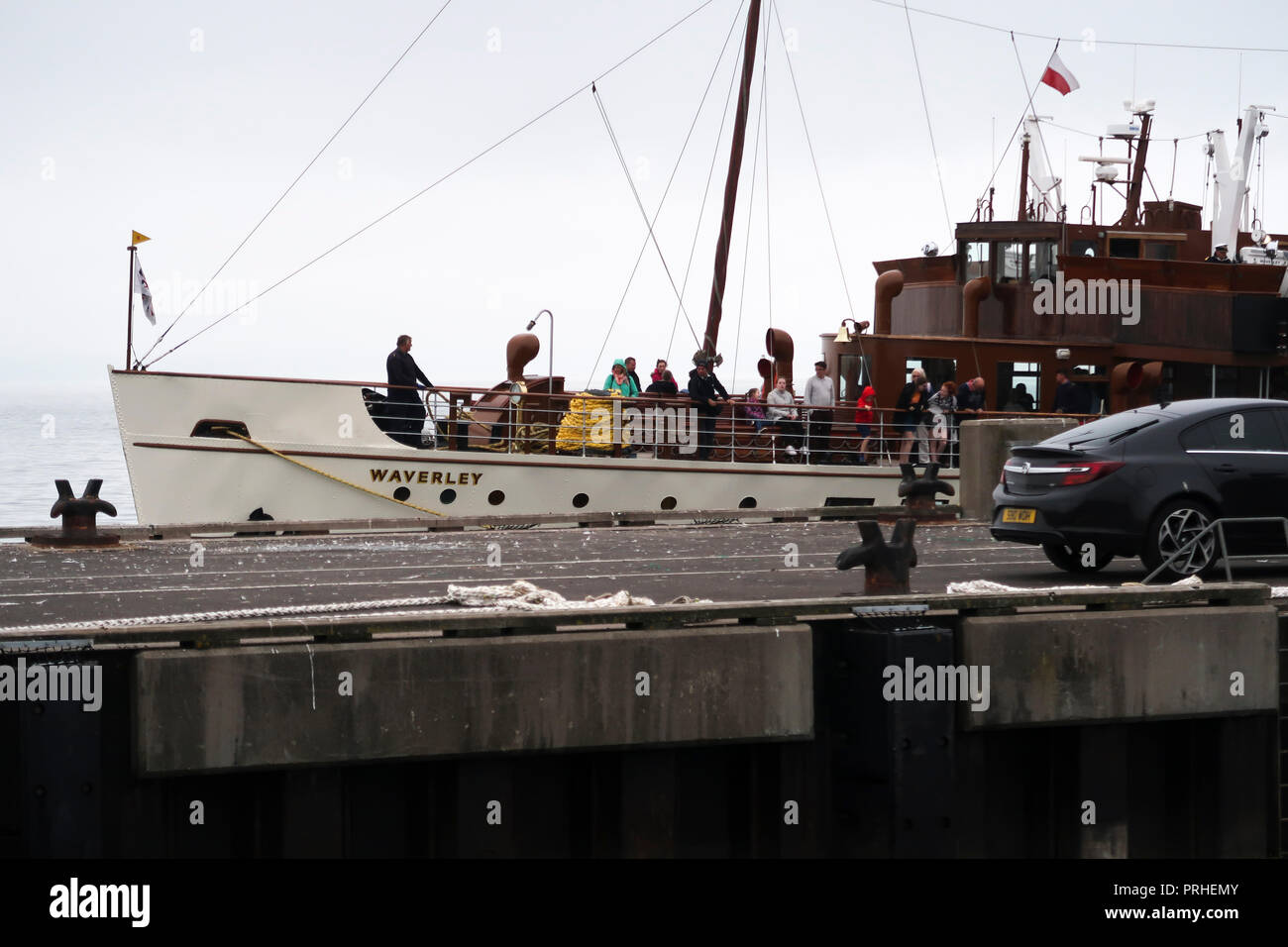 PS Waverley bei Latgs Pier Stockfoto