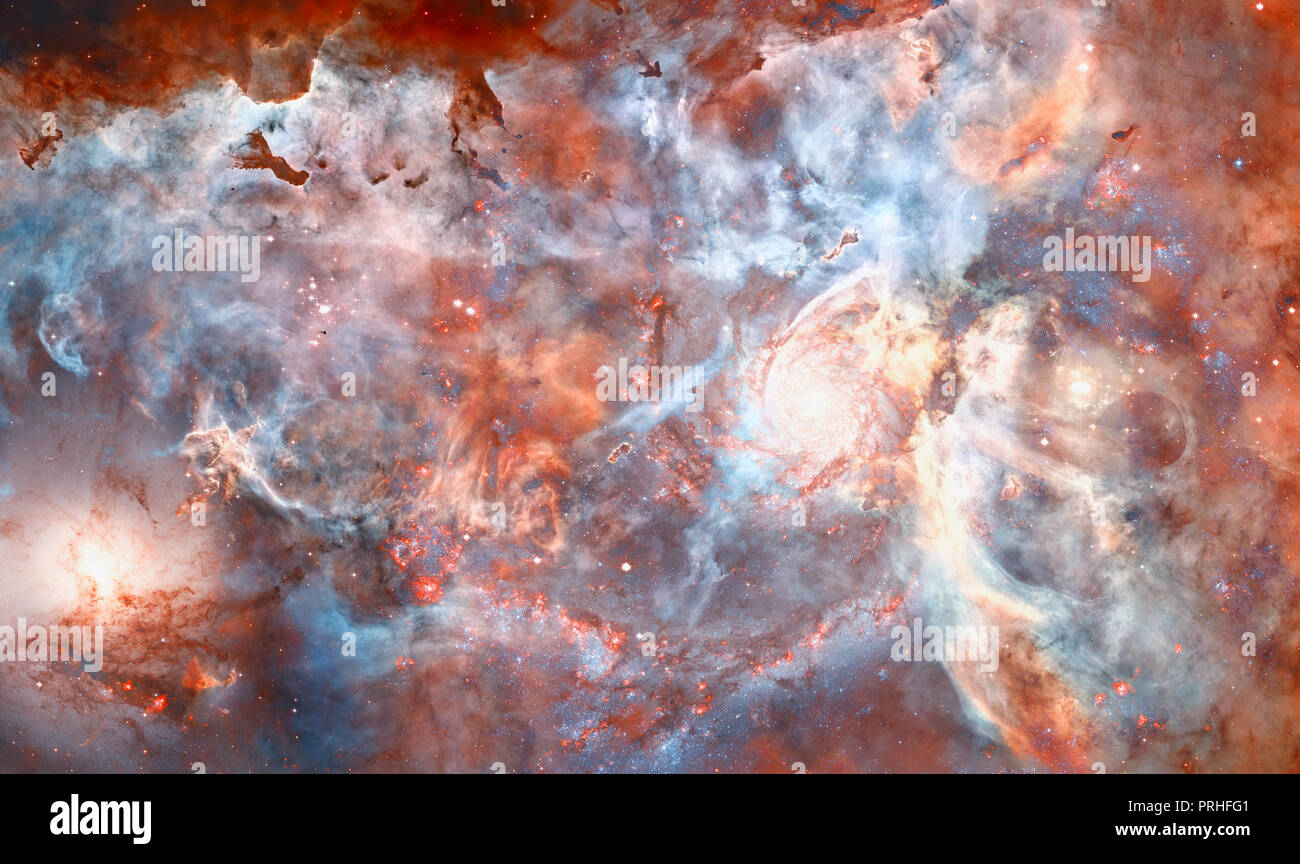 Nebel, Sterne und Galaxien im Weltraum. Elemente dieses Bild von der NASA eingerichtet. Stockfoto
