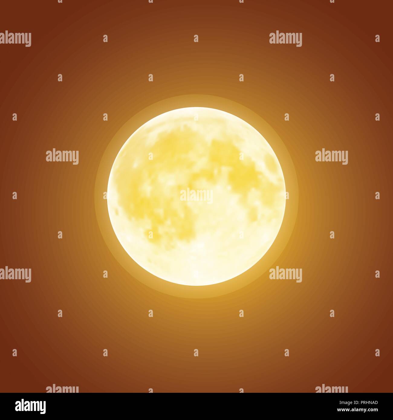 Vector voller blutiger Mond über Dunkelbraun nacht himmel Hintergrund. Halloween Urlaub Vorlage Stock Vektor