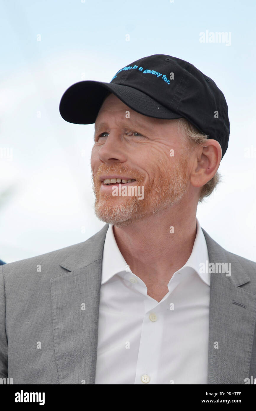 71. Filmfestival von Cannes: Regisseur Ron Howard hier für die Förderung der Film olo: ein Star Wars Story', auf 2018/05/15 Stockfoto