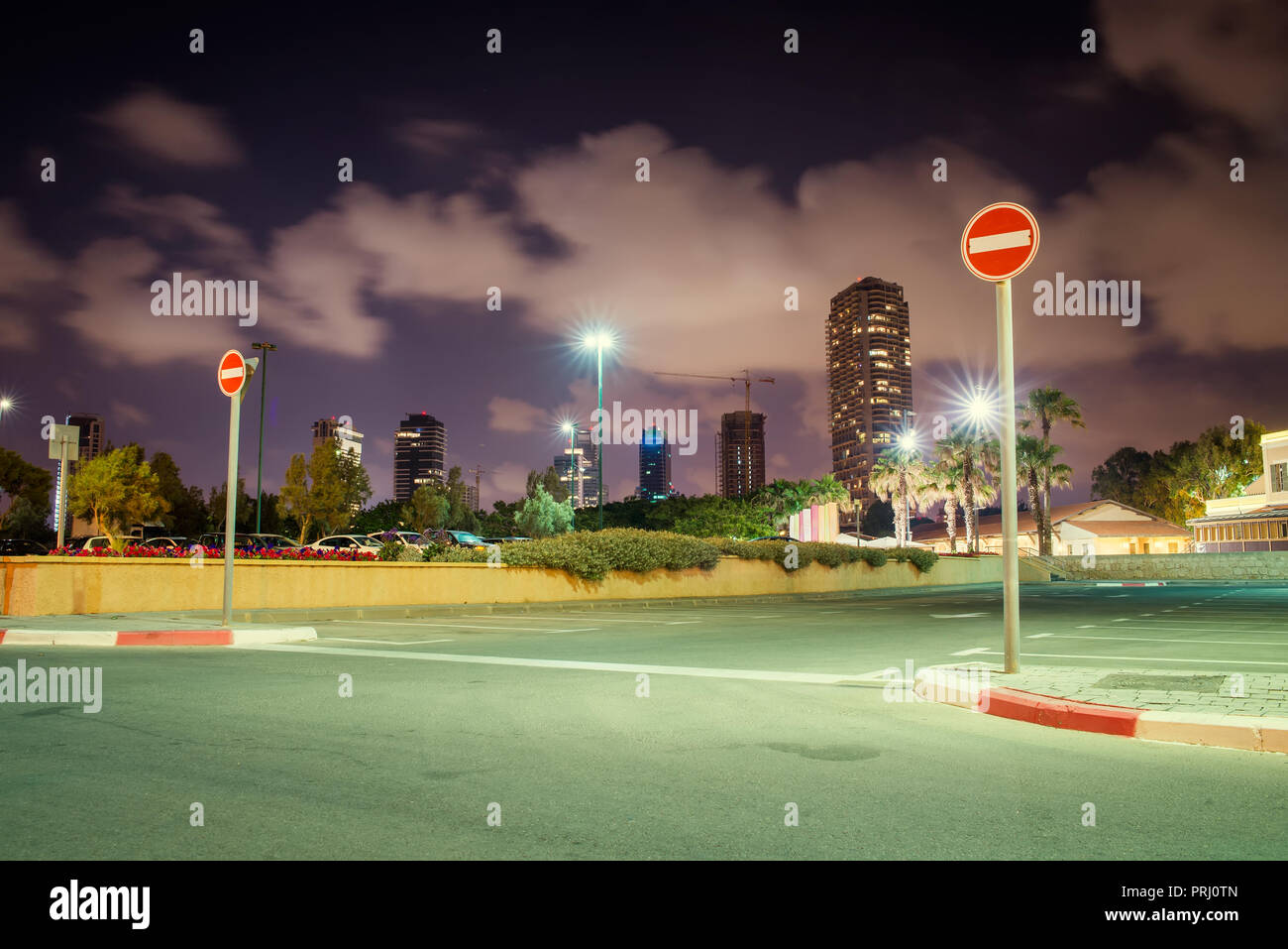 Parken in Tel Aviv Stockfoto