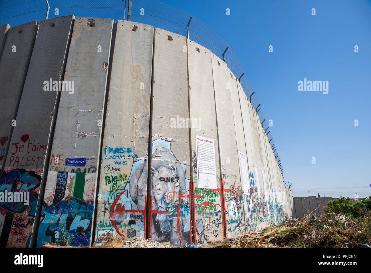 Die Israelischen West Bank Stockfoto