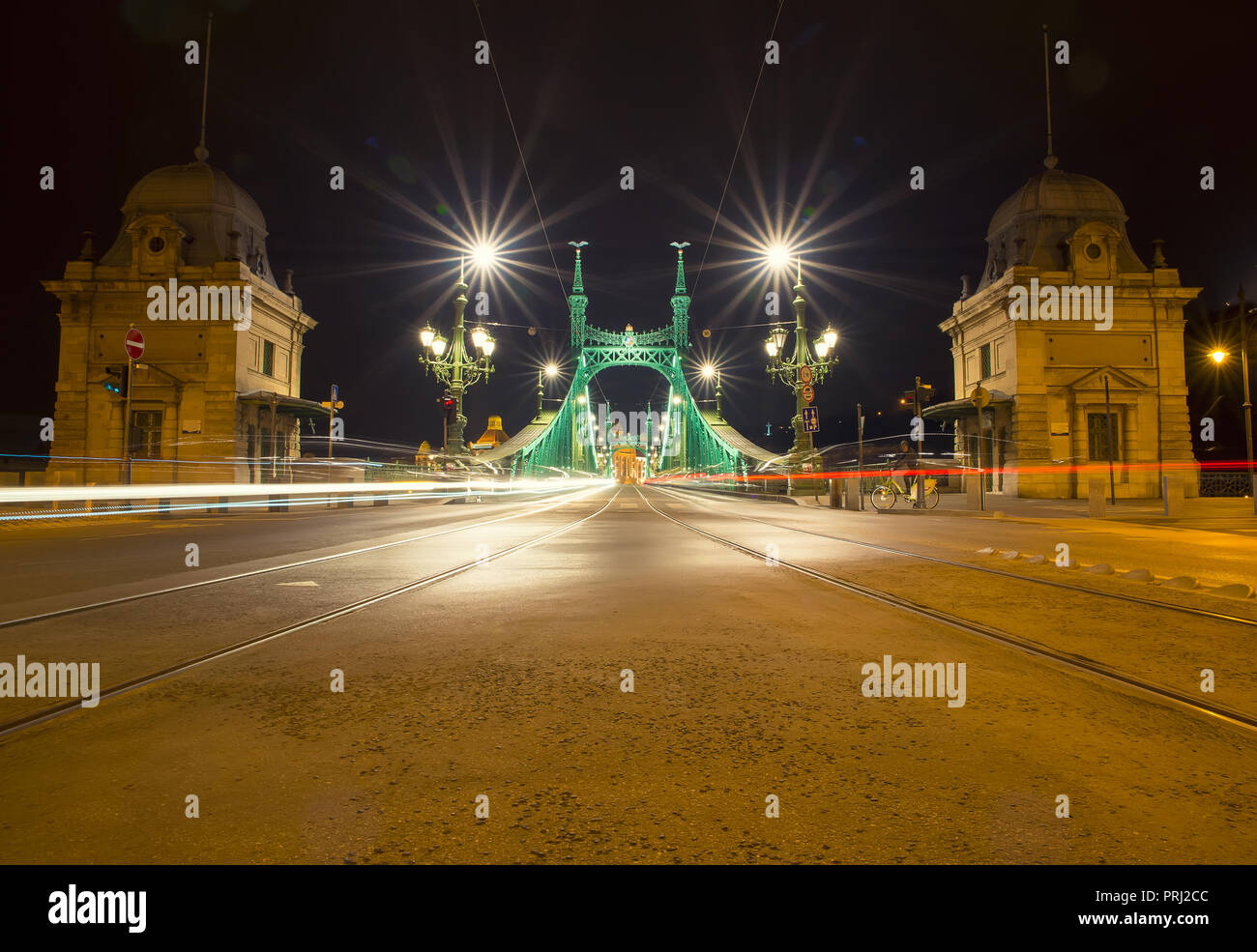 Budapest bei Nacht Stockfoto