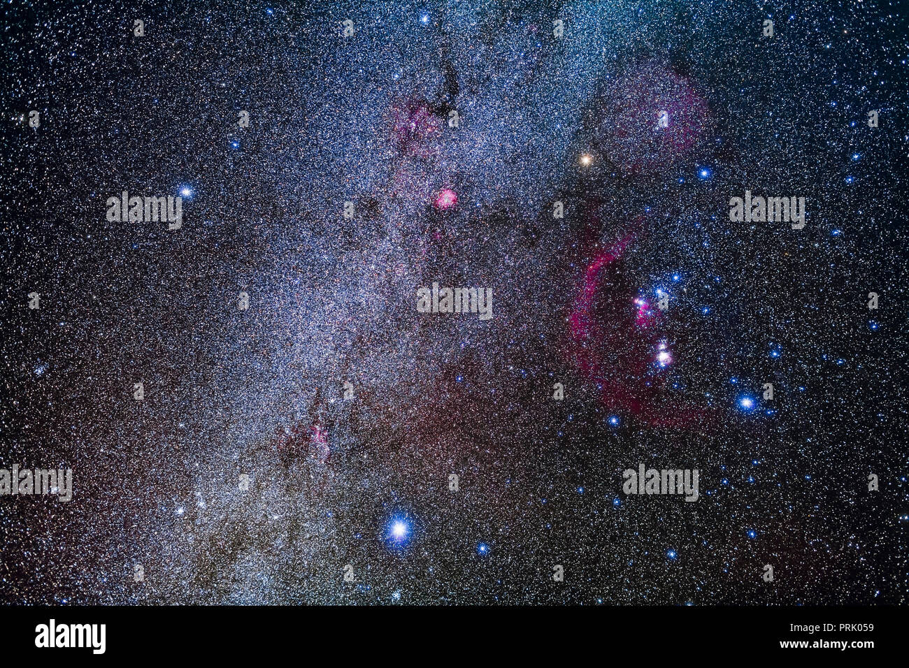 das-sternbild-des-orion-der-j-ger-am-recht-und-seine-zwei-jagdhunde