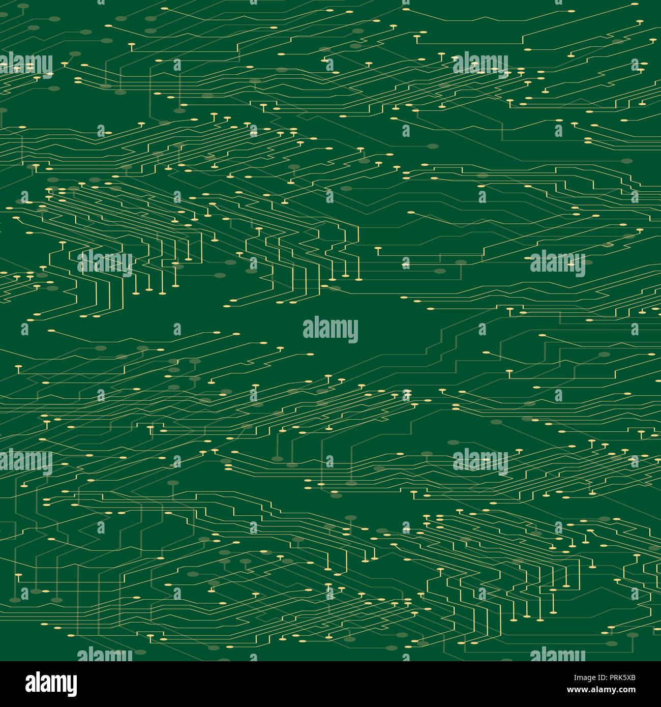 Abstract techno Hintergrund, Isometrien, Abbildung eines microcircuit Stock Vektor