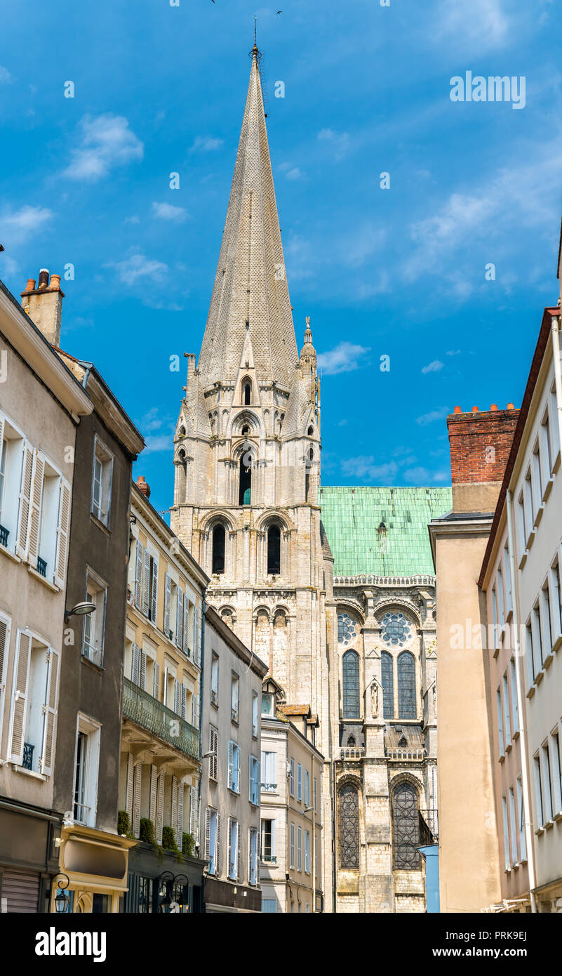 Kathedrale Unserer Lieben Frau von Chartres in Frankreich Stockfoto