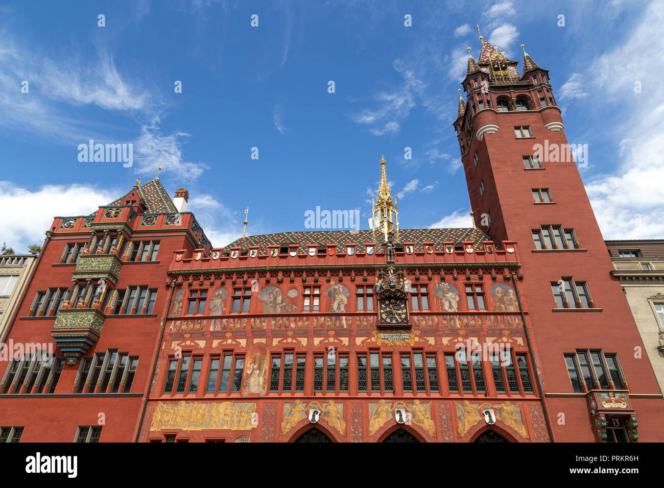 Basel Rathaus Stockfoto