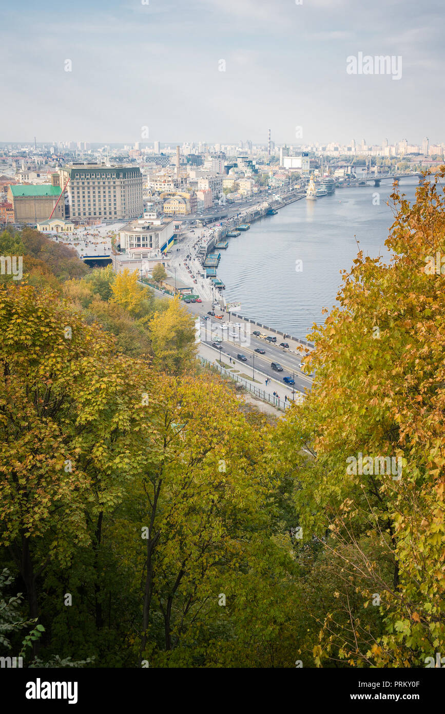 Kiew, Ansicht von oben Stockfoto