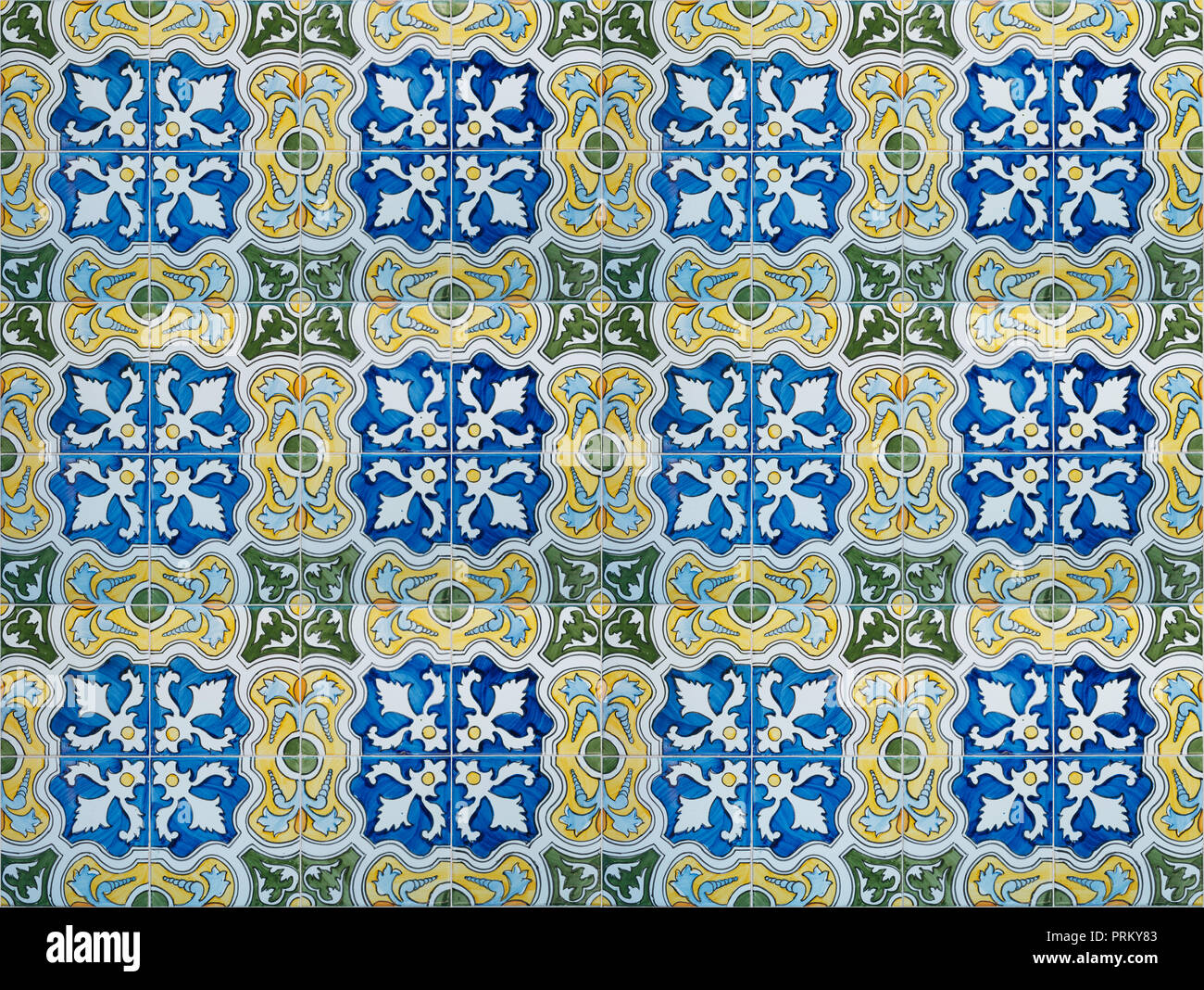 Bunte Muster keramikfliesen, schönes Design Detail, Stockfoto