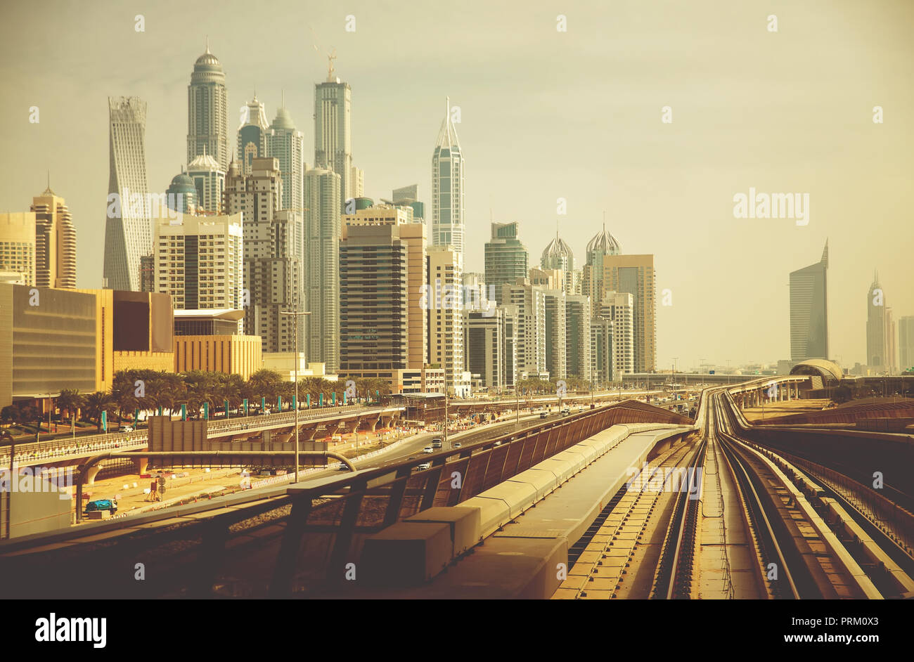Moderne Stadt Dubai Stockfoto