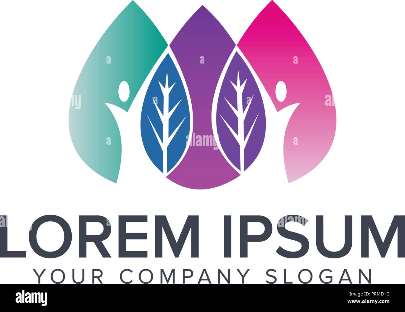Organische Leute Logo, Logo, Logo, Vector Logo Vorlage Stock Vektor