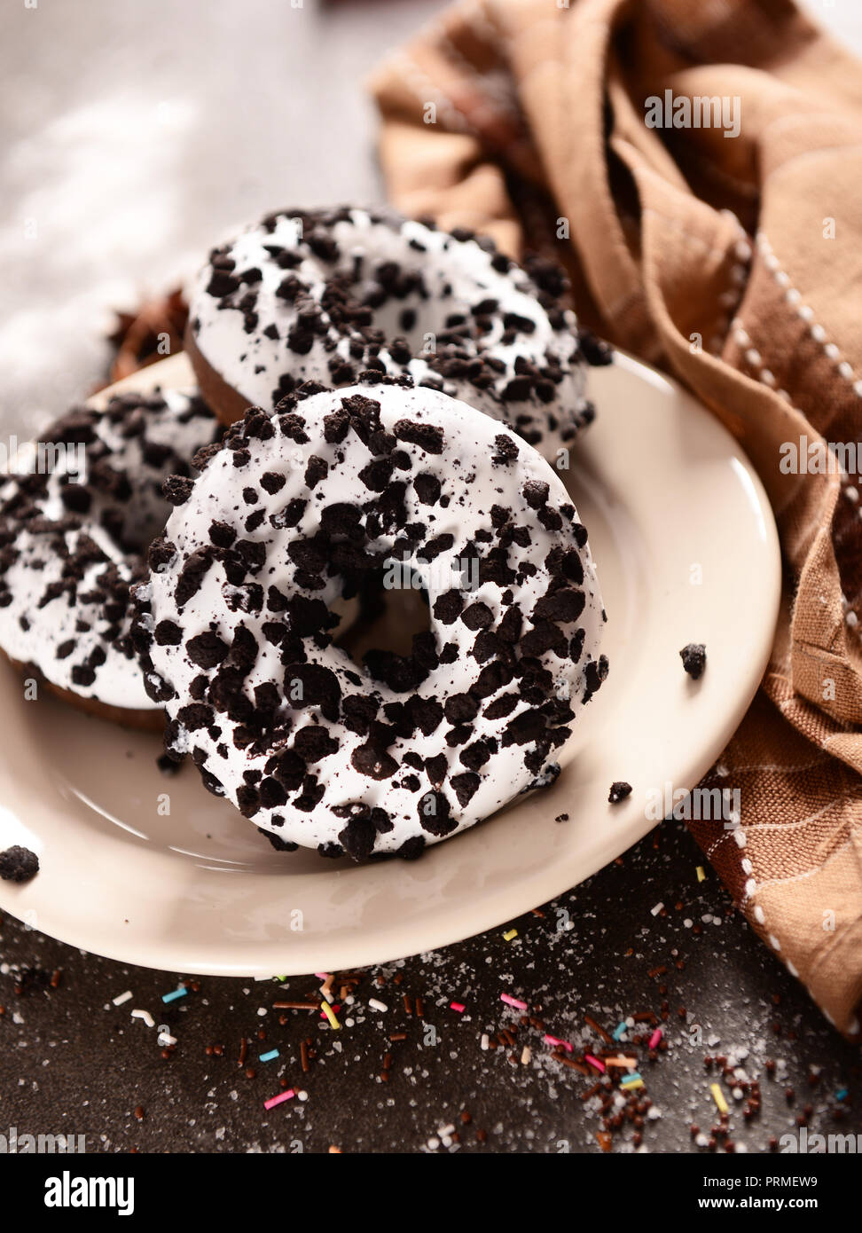 Süß und lecker doughtnuts Stockfoto